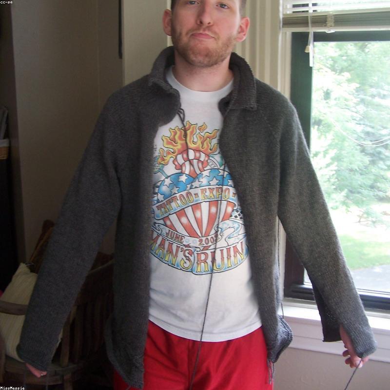 Pullover Bio-Wolle Anthrazit